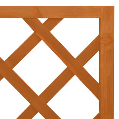 vidaXL Enrejado de esquina madera de abeto naranja 50x50x145 cm