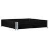 vidaXL Jardinera de madera maciza de pino negra 100x100 cm