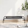 vidaXL Cama de perro elevada negra textilene S