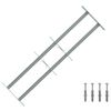 vidaXL Rejilla de Seguridad para Ventanas con 2 Barras Cruzadas 3 pcs