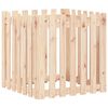vidaXL Jardinera con dise&ntilde;o de valla madera maciza de pino 70x70x70 cm