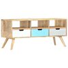 vidaXL Mueble para TV de madera maciza de mango 110x35x48 cm