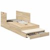 vidaXL Cama con almacenamiento Roble Sonoma 75 cm Madera contrachapada