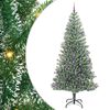 vidaXL &Aacute;rbol de Navidad Artificial Nevado con Luz LED Verde y 240 cm
