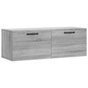 vidaXL Armario de pared madera ingenier&iacute;a gris Sonoma 100x36,5x35 cm