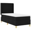 vidaXL Cama tipo Box Spring con colch&oacute;n Negro 80 x 200 cm tela