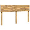 vidaXL Cabecero con borde natural ROSTOCK Blanco 135 cm