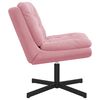 vidaXL Sill&oacute;n Relax giratorio Rosa 63 x 75 x 76 cm Terciopelo