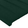 vidaXL Cabecero de cama verde oscuro 80x5x118/128 cm Terciopelo