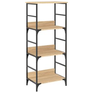 vidaXL Estanter&iacute;a de madera ingenier&iacute;a roble Sonoma 50x33x117,5 cm