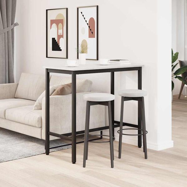 vidaXL Mesa 100 x 50 x 91 cm Madera Ingenierizada y Acero