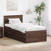 vidaXL Sof&aacute; cama Roble Marr&oacute;n y Negro 90 x 200 cm Madera de ingenier&iacute;a
