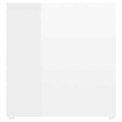 vidaXL Muebles para TV 2 uds aglomerado blanco brillante 107x35x37 cm