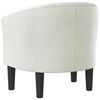 vidaXL Sill&oacute;n cuero sint&eacute;tico blanco
