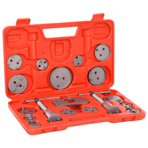 vidaXL Kit herramientas retroceso de pinzas de freno de disco 18 pzas