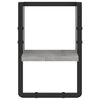 vidaXL Estante de pared con barra gris Sonoma 20x25x30 cm