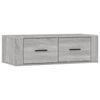 vidaXL Mueble TV colgante madera contrachapada gris Sonoma 80x36x25 cm