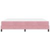 vidaXL Cama tipo Box Spring con colchón Rosa 180 x 220 cm tela