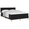 vidaXL Cama tipo Box Spring con colch&oacute;n Negro 200 x 140 cm tela