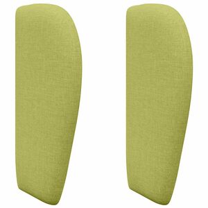 vidaXL Oreja de cabecero Verde 40 x 23 x 6 cm tela