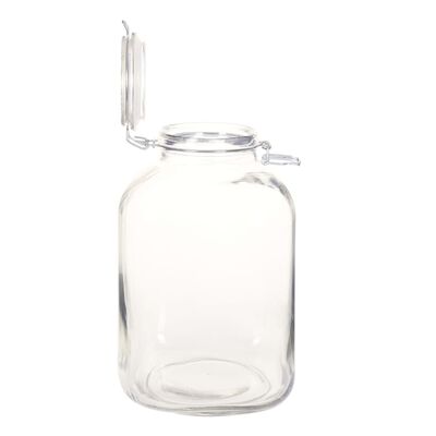 vidaXL Tarros de mermelada de vidrio con cierre hermético 6 uds 5 L