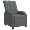 vidaXL Recliner Gris oscuro Tela