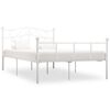 vidaXL Estructura de cama sin colch&oacute;n metal blanco 120x200 cm