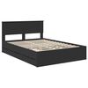 vidaXL Estructura de cama Negro 160 x 200 cm Madera Ingenieril