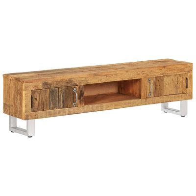 vidaXL Mueble para TV madera maciza reciclada 140x30x40cm