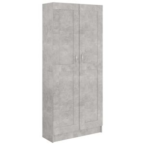 vidaXL Armario de libros contrachapada hormig&oacute;n 82,5x30,5x185,5 cm