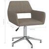 vidaXL Sillas de comedor giratorias 6 unidades tela color gris taupe