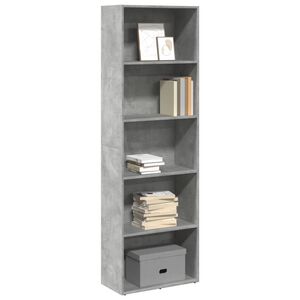 vidaXL Estanter&iacute;a de madera de ingenier&iacute;a gris hormig&oacute;n 60x30x189 cm
