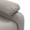 vidaXL Sillón reclinable de tela gris taupe