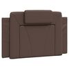 vidaXL Cabecero de cama acolchado Viana cuero sint&eacute;tico marr&oacute;n 80 cm