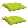 vidaXL Cojines de silla de jard&iacute;n 2 uds tela Oxford verde 40x40x7 cm