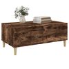 vidaXL Mesa de centro madera contrachapada roble ahumado 90x50x36,5 cm