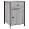 vidaXL Mesita de noche madera contrachapada gris Sonoma 40x42x60 cm