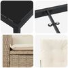 vidaXL Conjunto de Comedor de Jard&iacute;n 7 pcs Beige rat&aacute;n sint&eacute;tico