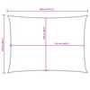 vidaXL Toldo de vela rectangular tela Oxford verde oscuro 2,5x4,5 m