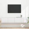 vidaXL Mueble de TV Montado en la Pared 2 pcs Brillante