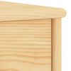 vidaXL Mesita de noche madera maciza de pino madera clara 35x30x40 cm
