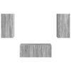 vidaXL Conjunto de mueble de TV 2 pcs Gris Sonoma Madera de ingenier&iacute;a