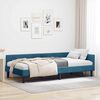vidaXL Estructura de cama en esquina Azul 80 cm x 200 cm Terciopelo
