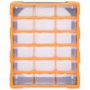 vidaXL Organizador multicajones con 18 cajones intermedios 38x16x47 cm