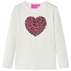 vidaXL Camiseta infantil de manga larga crudo 116