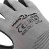 vidaXL Guantes de Trabajo 24 pcs Gris y Negro 10 / xl Poliéster