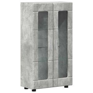 vidaXL Aparador FLORIN 55,5 x 29 x 100 cm Gris Concreto