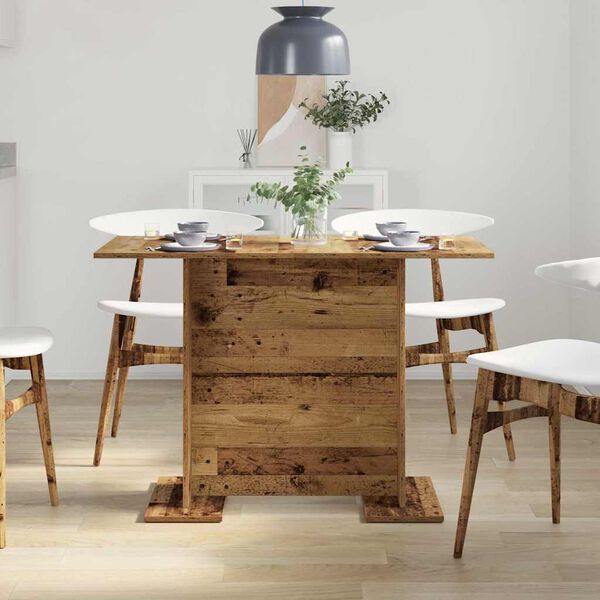 vidaXL Mesa de Comedor Madera vieja 110 x 60 x 75 cm