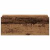 vidaXL Mesitas de noche flotantes 2 uds madera vieja 40x32x15 cm