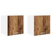 vidaXL Mueble colgante 2 uds. Madera Vieja y Madera de ingenier&iacute;a
